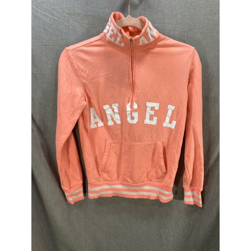 No Boundries‎ Angel Sweater Womens Small Pink Long Sleeve Full Zip Ladies.